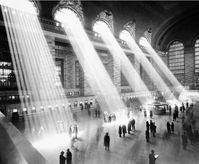 The location of  transit stations and points of  transfer creates value. Grand Central Station, NYC, 1937 -value in overlaying transportation with civic space.