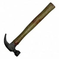 15" Foam Bloodied Claw Hammer This LARP (Live Action Role Play) quality foam weapon is made with realistic looks, superior detail, and durability for all of your needs!