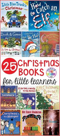 HUGE Christmas book list for little learners in your preschool, pre-k, and kindergarten classrooms or home. #preschool #prek #kindergarten #christmasbooks