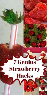 7 Genius Strawberry Hacks Everyone Should Try Right Now. #hacks #cookinghacks #foodhacks #strawberry #snacks #healthy #kids