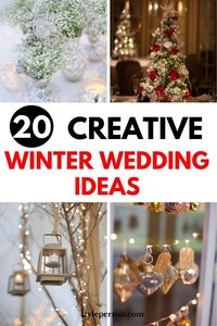 Winter weddings are magical, filled with a romantic ambiance, snowy backdrops, and warm, cozy touches. If you're planning a winter wedding, click to discover 20 stunning ideas to inspire your special day.