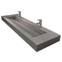 The Trueform Concrete 72" ADA Floating Concrete Bathroom Sink is perfect for commercial or residential bathrooms.