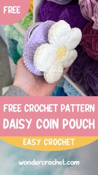 Spruce up your spring accessories with our delightful Daisy Coin Pouch Free Crochet Pattern! This easy-to-follow crochet project features a cute crochet flower design, perfect for beginners. Keep your stuff organized in style with this fun and functional accessory. Click to access the pattern and crochet your way into spring