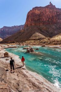 Aqua blue waters of the Little Colorado River, Grand Canyon National Park, Arizona