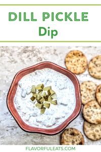 Cool and creamy and loaded with chopped pickles, herby dill, and spices, this Dill Pickle Dip recipe is a must-have for parties, BBQ’s, potlucks, and anytime you need a flavorful, easy dip for entertaining!