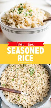 Seasoned Rice (Better than a Boxed Mix!)