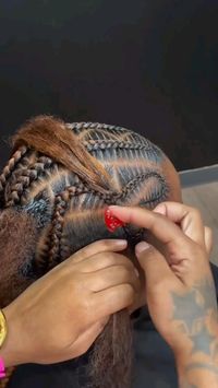 Stitch braids process! So satisfying to watch!