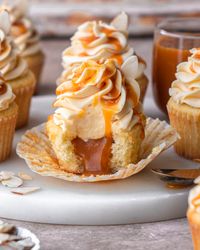 Salted Caramel Cupcakes - In Bloom Bakery