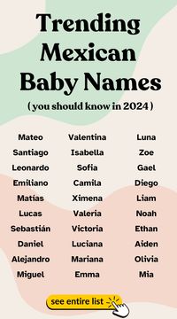 Ignite your child's fiery spirit with these vibrant Mexican names. Each one is as colorful and lively as a festive piñata!  #BabyNames  #MexicanNames