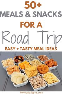 If you are going on a road trip, you need to check out this list of road trip snacks and road trip meal ideas! Find out what to pack for a road trip and the best road trip recipes!