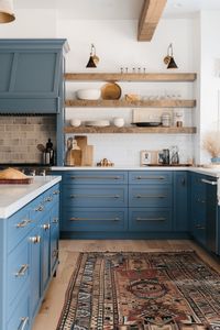 60+ Vibrant Kitchens With Blue Cabinets