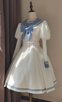 New #SailorLolita Dress: 【-A Cute Sailor's Dream-】 Sailor Lolita OP Dress  ◆ Shopping Link >>> https://lolitawardrobe.com/a-cute-sailors-dream-sailor-lolita-op-dress_p6656.html