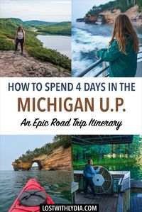 Are you hoping to visit the Michigan UP in 2024? Check out this Michigan Upper Peninsula itinerary from Lost with Lydia! This travel guide includes the best things to do in the Michigan UP including Pictured Rocks, mining history, waterfalls and more. The Michigan UP makes for an epic summer road trip and is not to be missed on a trip to the midwest!