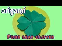 Origami Shamrock and four-leaf clover ☘ [Tutorial] - Nham Van Son - YouTube