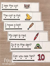 Read & Reveal {simple sentences} - Miss Kindergarten