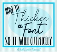 How to Add an Offset to Thicken a Font in Silhouette Studio