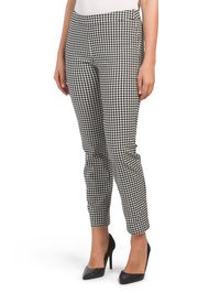 Solaris Gingham Pull On Pants - New Arrivals - T.J.Maxx