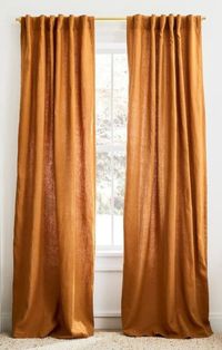 Jaipur Mark  100% Cotton Our Premium Washed Cotton curtain offers both privacy and soft style. This amazing Cinnamon curtains provide just the right amount of light and privacy during the day also create a cosy and comforting atmosphere wherever you choose to drape them. These cotton elegant curtains will look great in your living room, bedroom, office space etc. . Due to this processing technique, the color of the item becomes slightly more muted. Package Including: 2 panel Curtains  -  Easy Wa