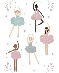 Our Ballerinas are always a firm favourite 🩰💕 • This best selling design is available in portrait, landscape, as individual ballerinas and also as fabric wall stickers 🙌🏻 Link in bio 💕