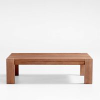 Terra Smoke Oak 54" Coffee Table + Reviews | Crate and Barrel