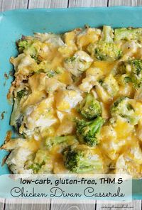 Low-carb, gluten-free Chicken Divan Casserole recipe! THM S