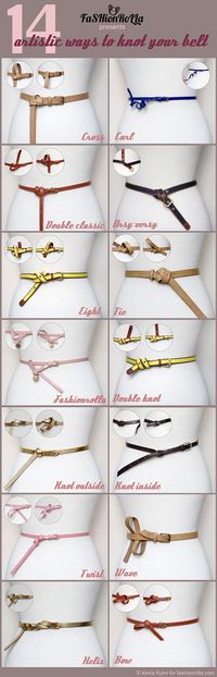 14 artistic ways to knot your belt