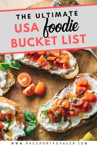 The Ultimate USA Bucket List For Foodies: 44 Must-Try Spots | Passport Voyager - Is the USA on your foodie bucket list? If not, add it now! Here are the top 44 cities all food lovers should visit in the United States. #whattoeatin #ustravelbucketlist #foodietravel