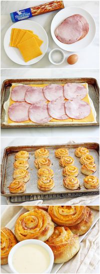 Ham & Cheese Pretzel Bites