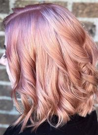 Find here the pretty and most beautiful trends of rose gold hair colors for long bob hair looks in 2019. Make your bob hair looks more attractive just with these best hair color shades.