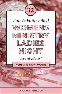 Looking for fun and engaging activities for your next Women's Ministry Ladies Night? Get ready with our ultimate collection of 32 fun & faith-filled ideas for Women's Ministry events! From icebreakers to team challenges, these activities are perfect for building connections, strengthening bonds, and creating unforgettable memories with your fellow sisters in Christ. Games for womens ministry ladies night, ladies game night ideas women ministry, womens ministry events themes, ladies night ideas.