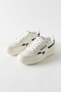 Tennis-inspired retro sneaker by Reebok, elevated with a stacked midsole for extra height and a chunky profile. Made of supple leather for a clean look, with a full rubber cupsole for durability and traction.Content + Care. Leather, rubber Spot clean ImportedSize + Fit. True to size