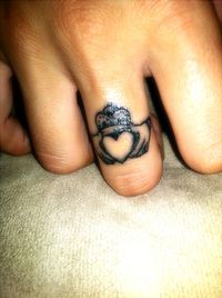 Irish claddagh tattoo.