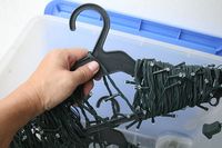 How to Store Christmas Lights Around a Coat Hanger - wikiHow