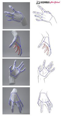 Learn how to draw hands step by step using references. #drawinghands #handreferences