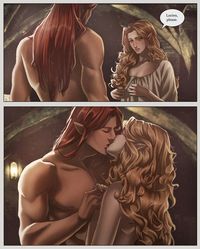 Elain Archeron & Lucien Vanserra | Elucien | Fanart | Acotar