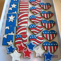 images of patriotic cookies | Patriotic cookies | Red White Blue