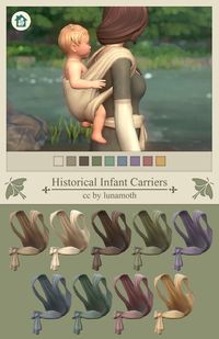 🌸 Infant Carriers ~ Historical 📜 – @flowermilksims on Tumblr