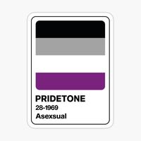 Calcomania / Sticker Pantone Pridetone (ace) Asexual 🌈