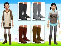 Tall Boots for Sims Girls (BG Edit) by Lollaleeloo via TSR | Shoes -Boots | Kids | BGC | Sims 4 | TS4 | Maxis Match | MM | CC | pinned by sueladysims