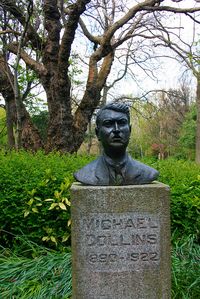 IMG_5198, via Flickr. Michael Collins Statue, Merrion Square, Dublin