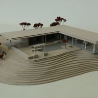 Architecture Model CSH #22, Stahl house, Pierre Koenig