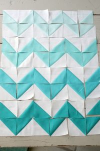 chevron quilting. Just triangles!