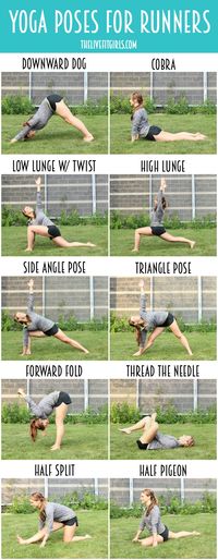 The Best Yoga Poses for Runners...stay flexible and prevent injuries with these stretches