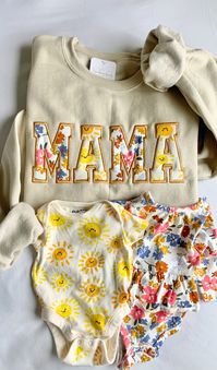 MAMA Keepsake Sweatshirt With Baby Clothes Keepsake Idea Custom Mothers Day Gift Personalized Gift Idea for Grandma Baby Outfit Mom Gift - Etsy