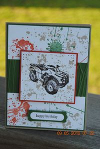 Handcrafted Masculine 4roues fête des pères par PaperBlossomsbyAmy