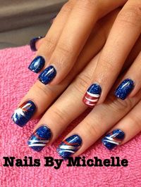 Nail Art for Memorial Day