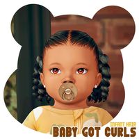 Baby Got Curls - Infant Hair  I wanted to convert one of my old hairs for infants but instead decided to remake the mesh with the new infant front base.   BGC  New Mesh  15 Maxis swatches  Custom Thumbnail...