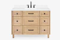 Ariel monroe 48 in. single rectangle sink vanity with countertop