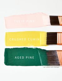 Pink Yellow and Green Color Palette - cute for spring