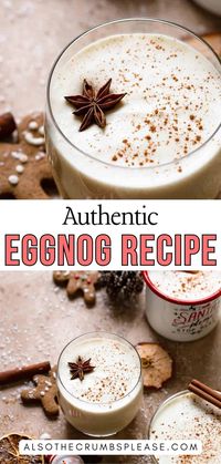 Make your holidays special with this easy homemade eggnog recipe! Creamy, festive, and perfect for the season. 🎅✨ #HomemadeEggnog #HolidayRecipes #FestiveDrinks